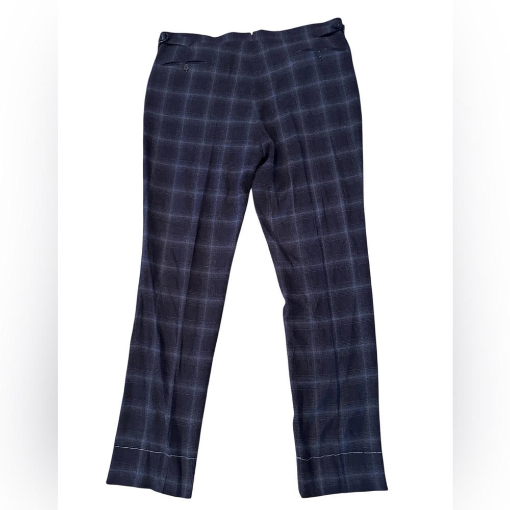 Ralph Lauren - Men’s Purple Label Gregory Plaid Camel Hair Trousers- Size 40 - Picture 3 of 9